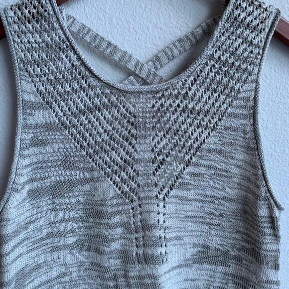 Lucky Brand Knit Cross Back Strappy Tank S - Picture 2 of 6